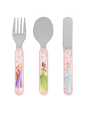 Disney Princess Rainbow 3 Piece Metal Cutlery Set