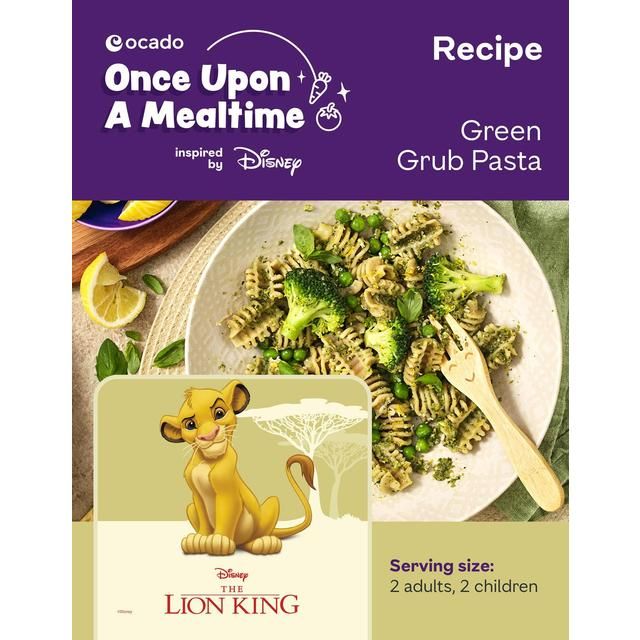 Disney's Lion King-themed Pasta Recipe Card