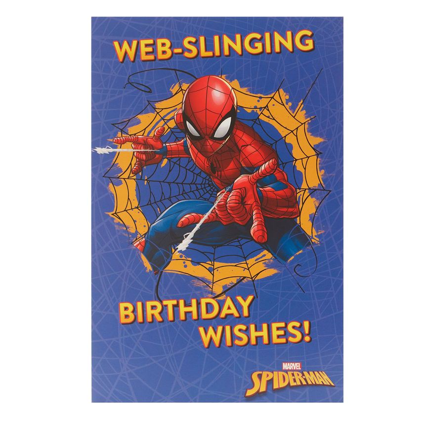 Disney Spiderman Birthday Card