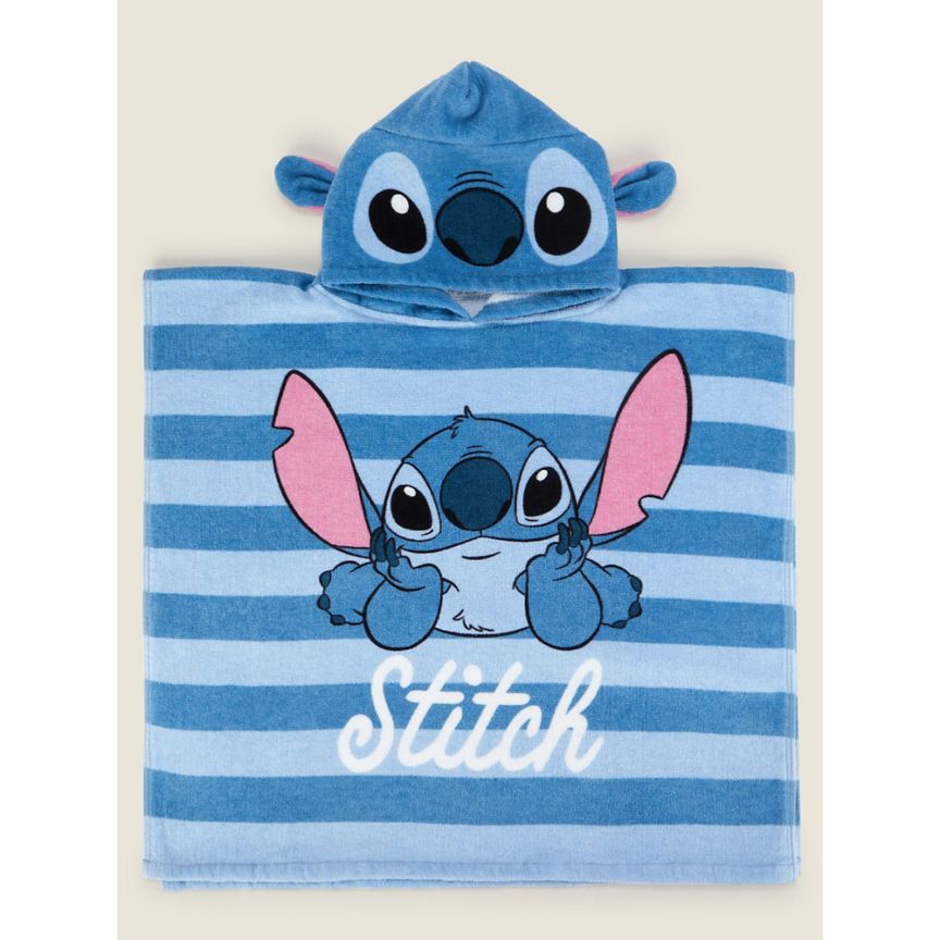 Disney Stitch Print Cotton Poncho