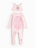 Disney Unisex  Piglet Sleepsuit &amp;amp; Hat Set 9-12 months