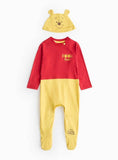 Disney Winnie The Pooh Novelty Sleepsuit &amp;amp; Hat Set Newborn