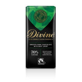 Divine 70% Dark Chocolate with Mint Crisp   90g