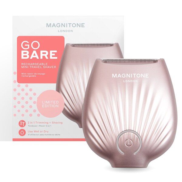 DNR MAGNITONE GoBare! Rechargeable Mini Lady Shaver Rose