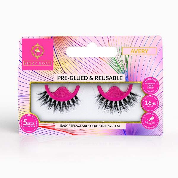 DNR Pinky Goat Pre-Glued Vegan Lashes - Avery