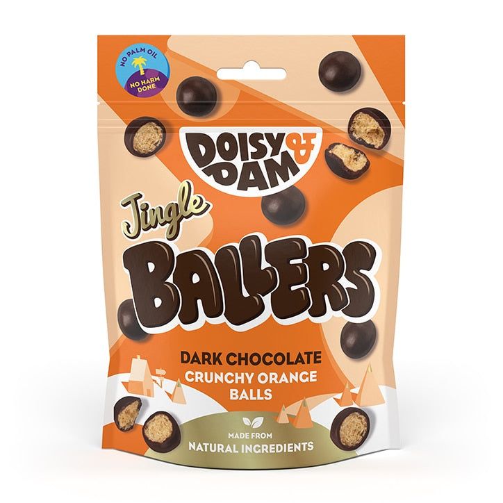 Doisy & Dam Dark Chocolate Orange Vegan Jingle Ballers 75g