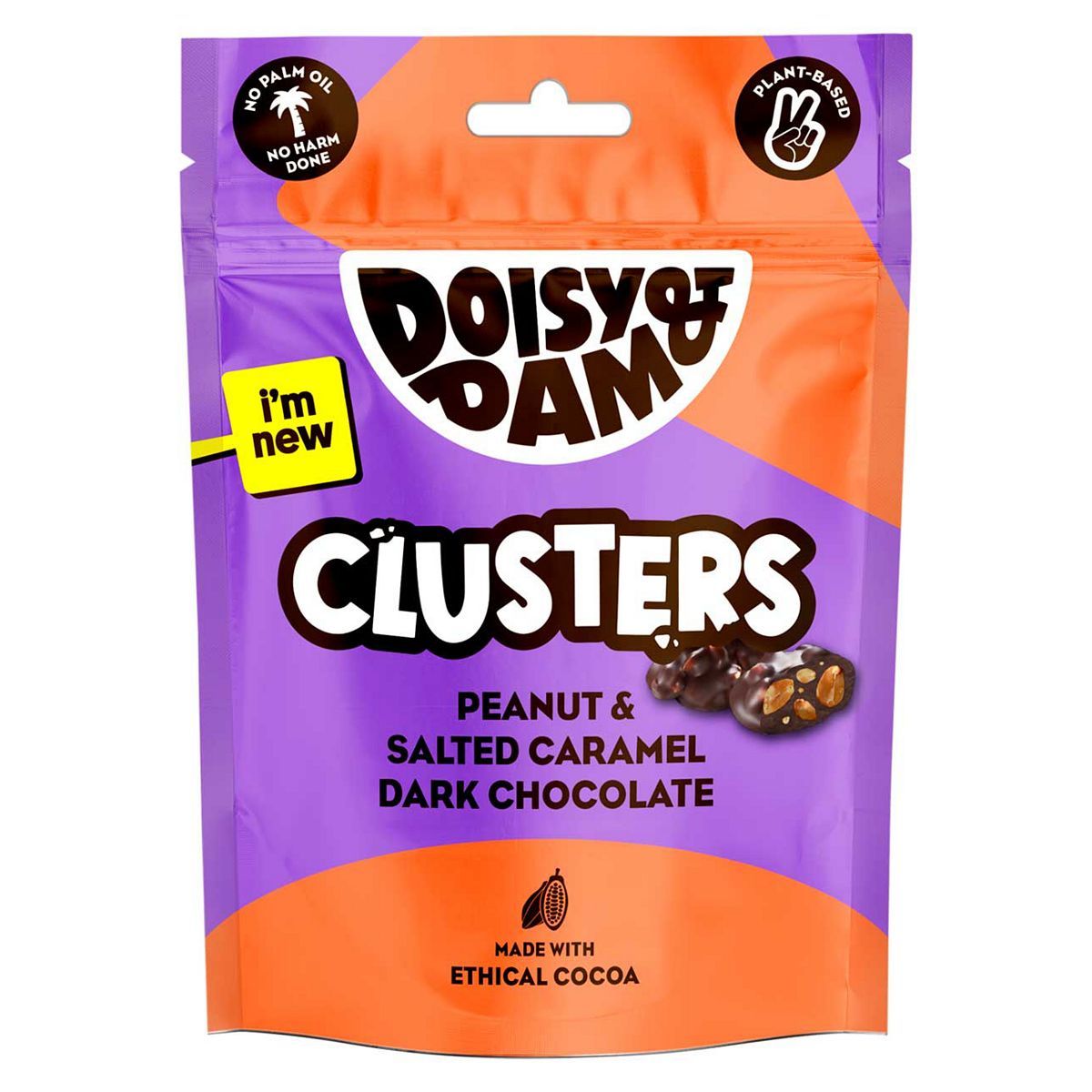 Doisy &amp;amp; Dam Peanut &amp;amp; Salted Caramel Dark Chocolate Clusters 80g