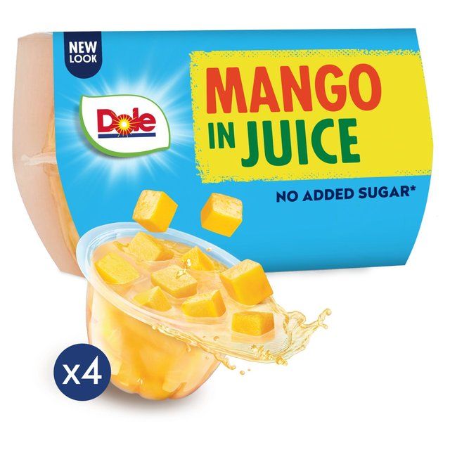 Dole Diced Mango in Juice Multipack   4 x 113g