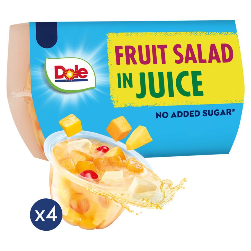 Dole Fruit Salad 4 Pack Fruit Snack