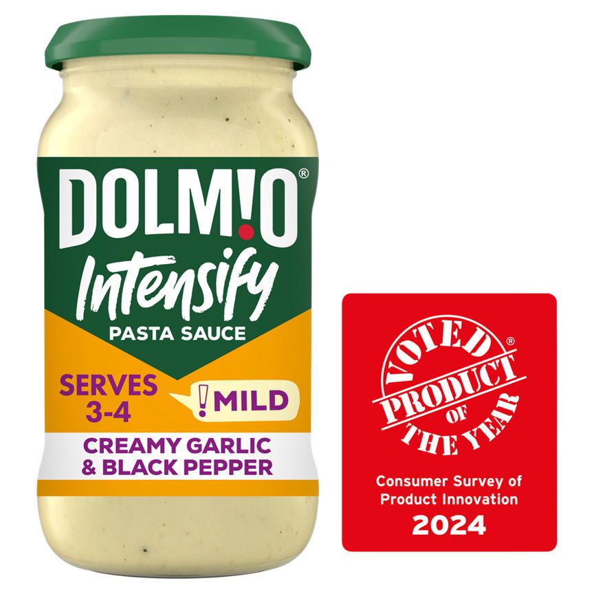 Dolmio Intensify Mild Creamy Garlic &amp;amp; Black Pepper Pasta Sauce