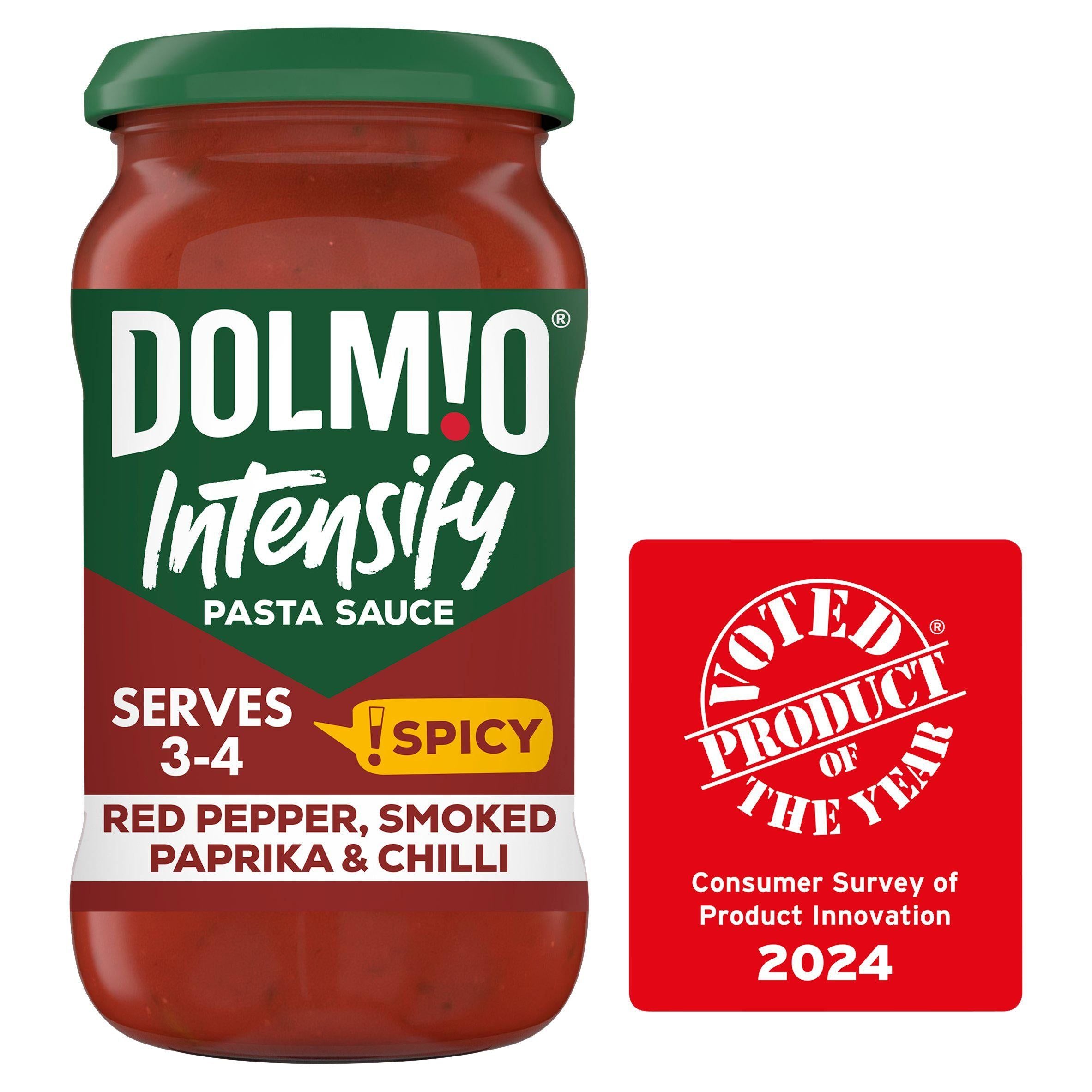 Dolmio Intensify Spicy Red Pepper Smoked Paprika &amp;amp; Chilli Pasta Sauce 400g
