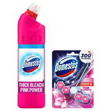 Domestos Bleach &amp;amp; Rimblock Bundle - Pink