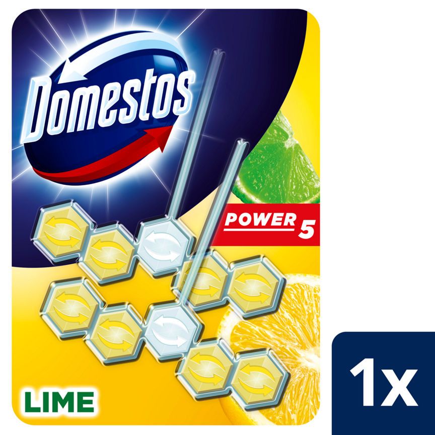 Domestos Lime Toilet Rim Block