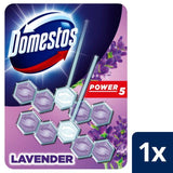 Domestos Power 5 Toilet Rim Block Lavender