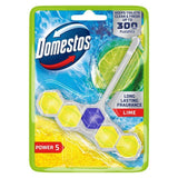 Domestos Power 5 Toilet Rim Block Lime