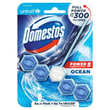 Domestos Power 5 Toilet Rim Block Ocean