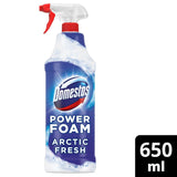 Domestos Power Foam Arctic Fresh Toilet &amp;amp; Bathroom Cleaner Spray, 3 x 650ml