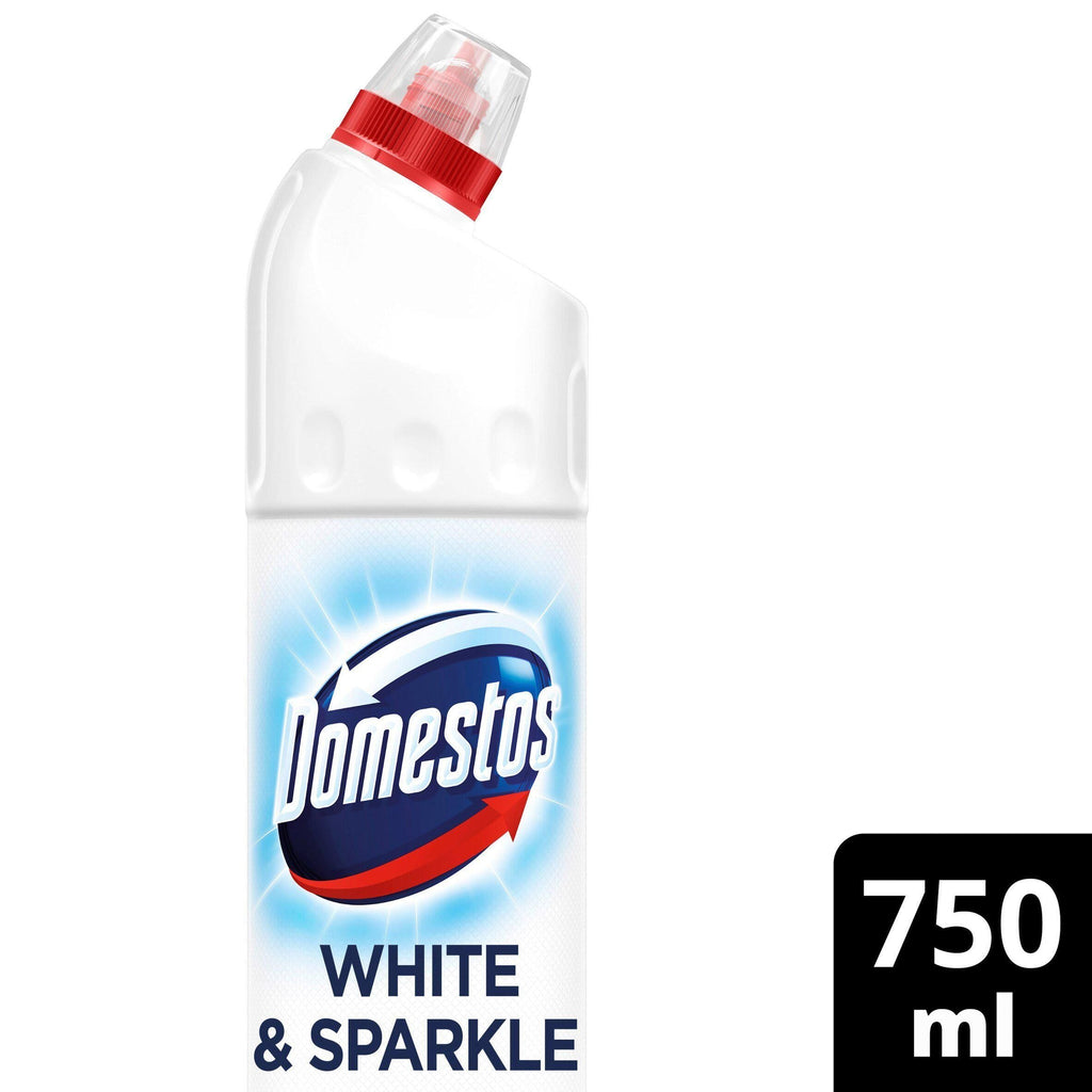 Domestos White & Sparkle Thick Bleach Toilet & Multipurpose Cleaner 750ml