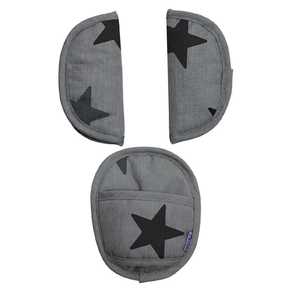 Dooky Universal Pads Grey Stars