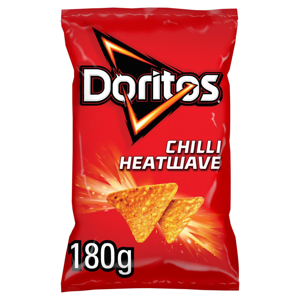 Doritos Chilli Heatwave Sharing Tortilla Chips Crisps 180g