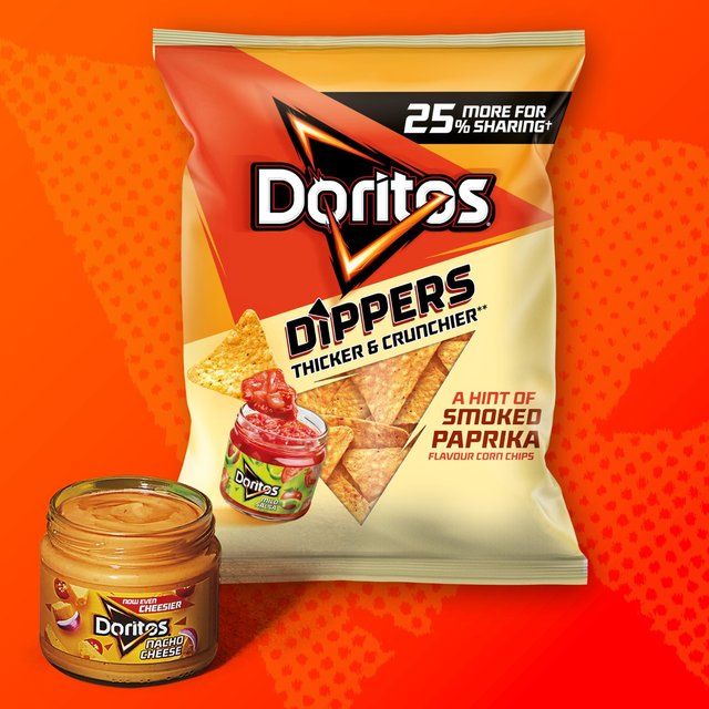 Doritos Dippers Hint of Paprika Tortilla Chips Sharing Bag Crisps   230g