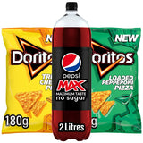 Doritos Pizza Sharing Tortilla Crisps and Pepsi Max Cola Bundle