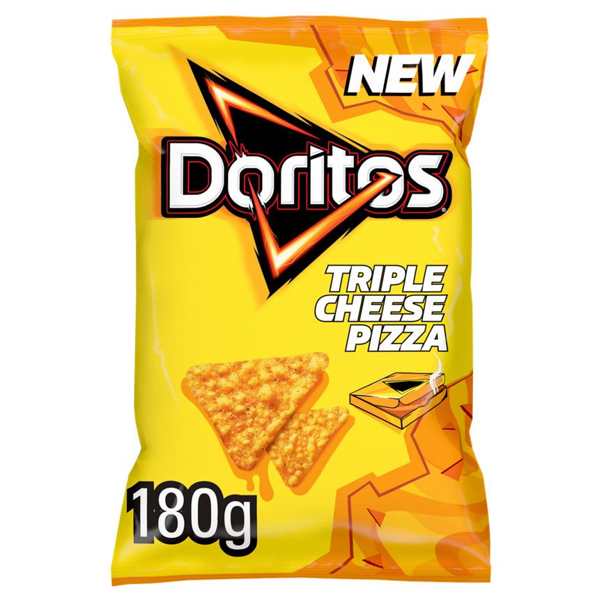 Doritos Triple Cheese Pizza Sharing Tortilla Chips Crisps 180g