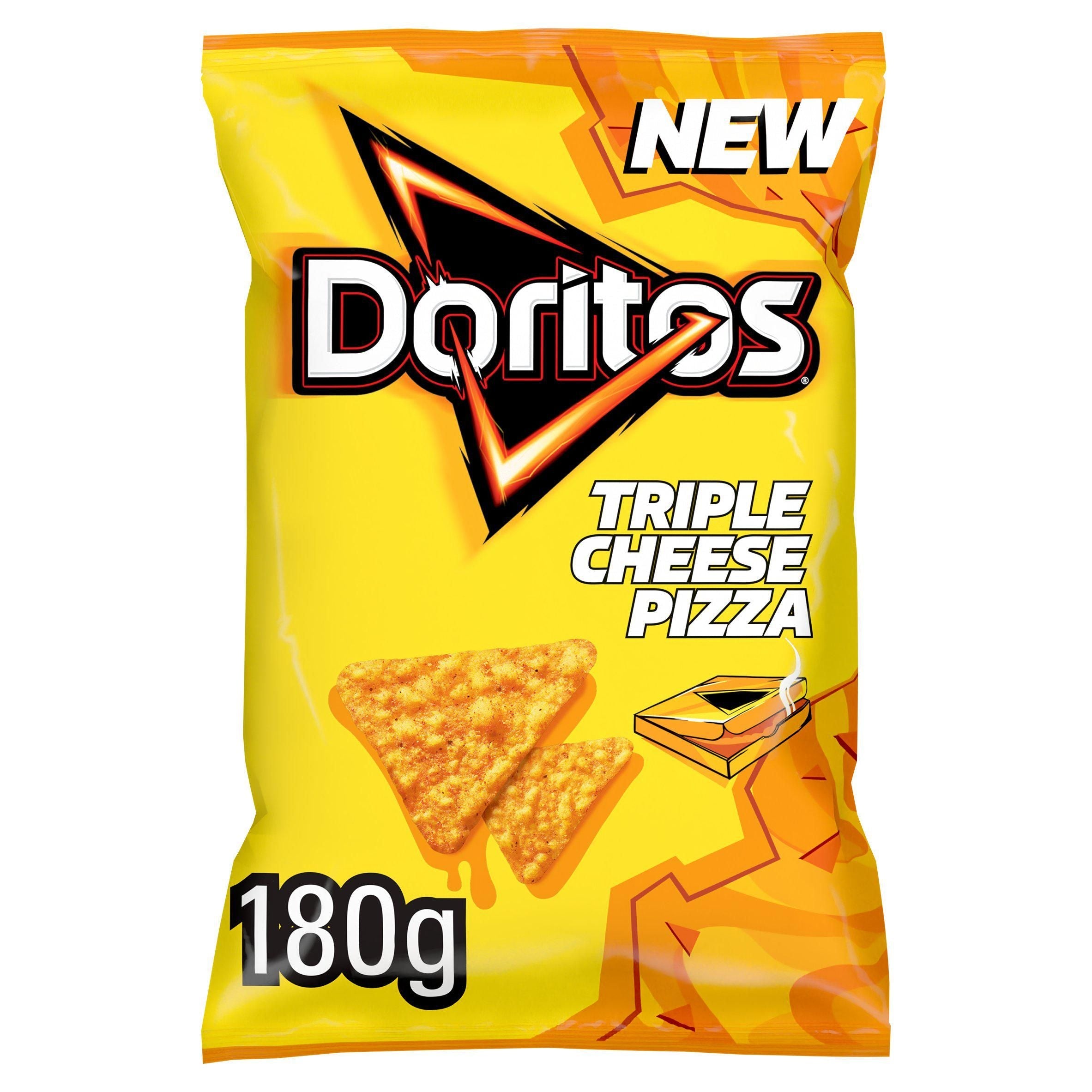 Doritos Triple Cheese Pizza Sharing Tortilla Crisps Chips 180g