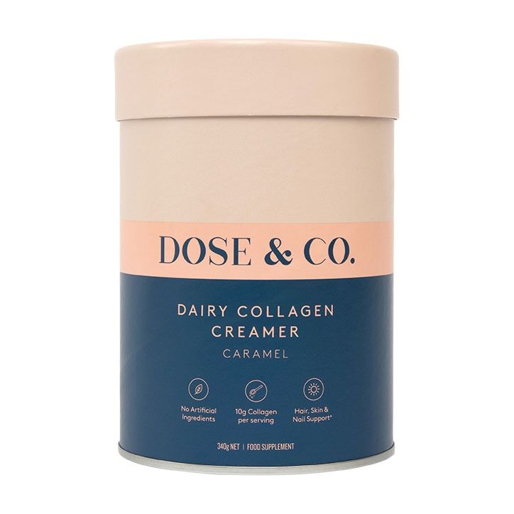 Dose &amp;amp; Co Dairy Collagen Creamer Vanilla 340g Caramel