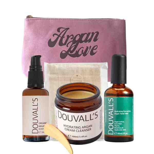 Douvalls Argan Love Essentials Gift Set (3 step skincare)