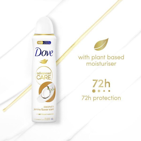 Dove Advanced Antiperspirant Deodorant Coconut Aerosol 200ml