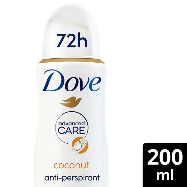 Dove Advanced Antiperspirant Deodorant Coconut Aerosol 200ml