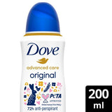Dove Advanced Antiperspirant Deodorant Original 200ml 200ML
