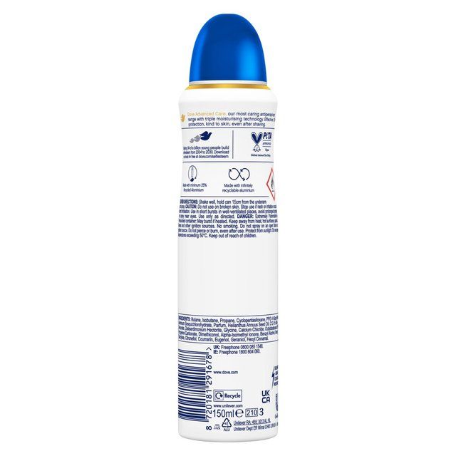 Dove Advanced Antiperspirant Deodorant Original Aerosol   150ml