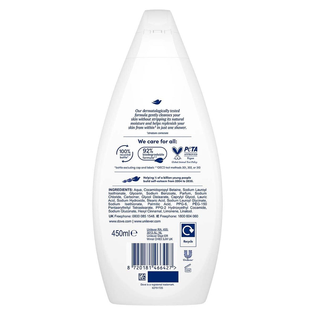 Dove Body Wash Hydrate 6 x 450ml