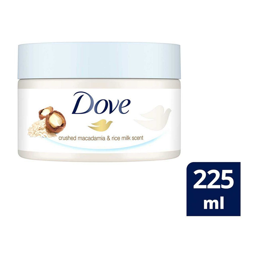 Dove Crushed Macadamia & Rice Milk Body Scrub 225 ml