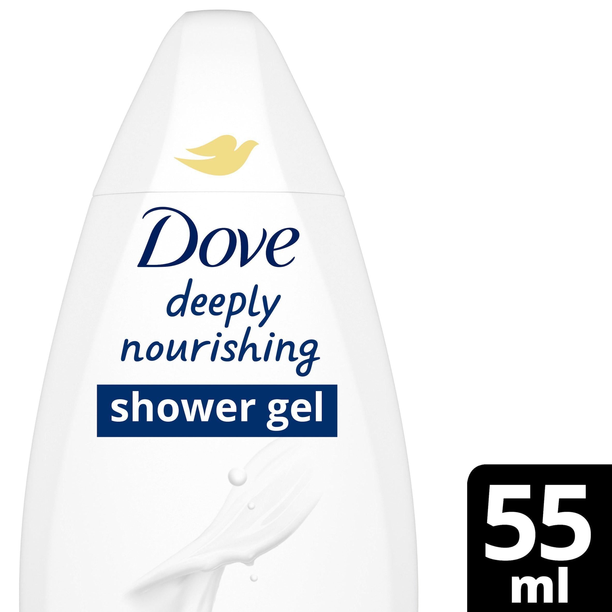 Dove Deeply Nourishing Body Wash Shower Gel 55ml