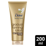 Dove Dermaspa Gradual Self Tanning Lotion Summer Revived Fake Tan Fair to Medium 200ml