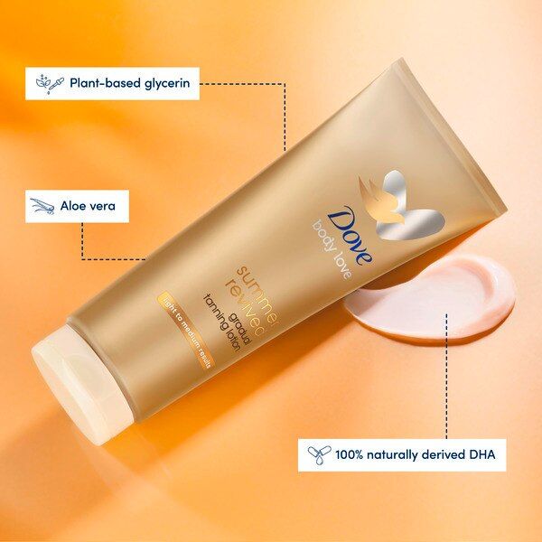 Dove Gradual Tanning Lotion Light To Medium 200ml