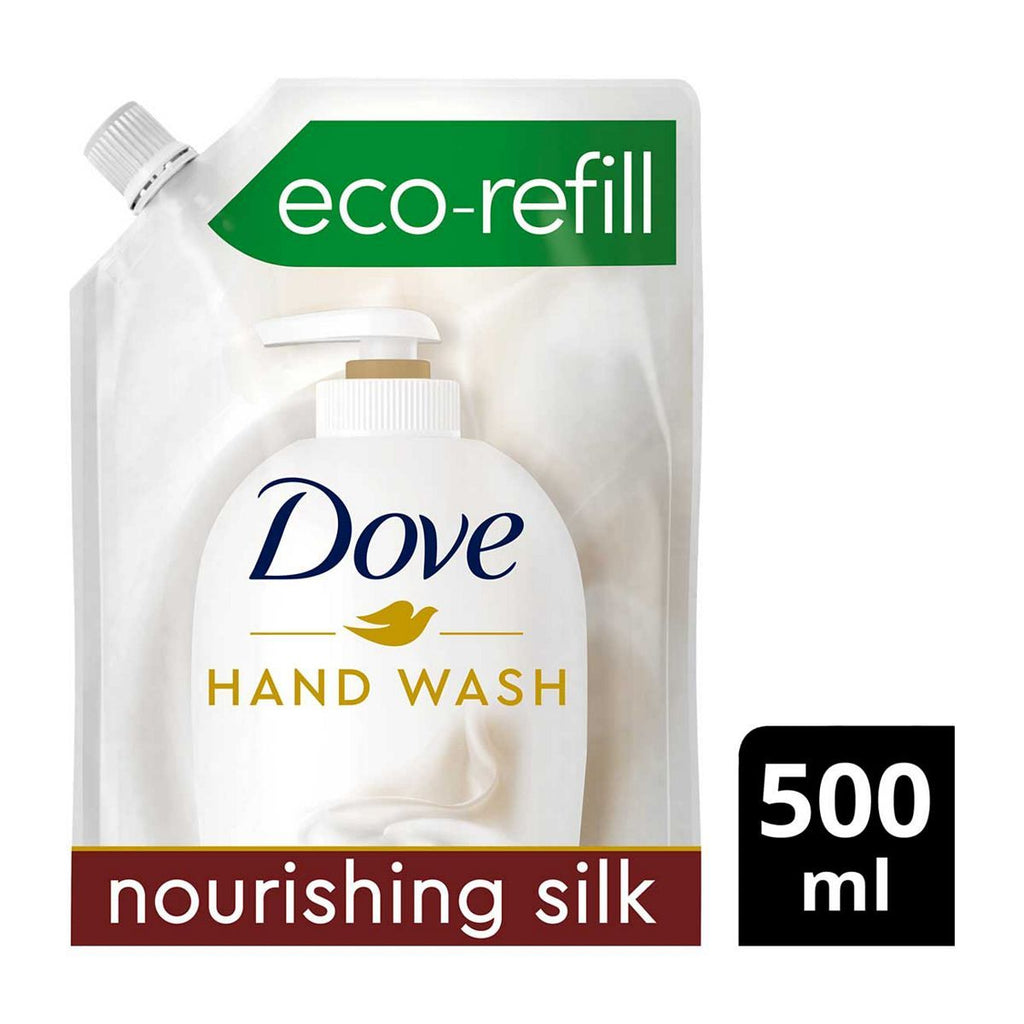 Dove Hand Wash Pouch Eco Refill Nourishing Silk 500 ml