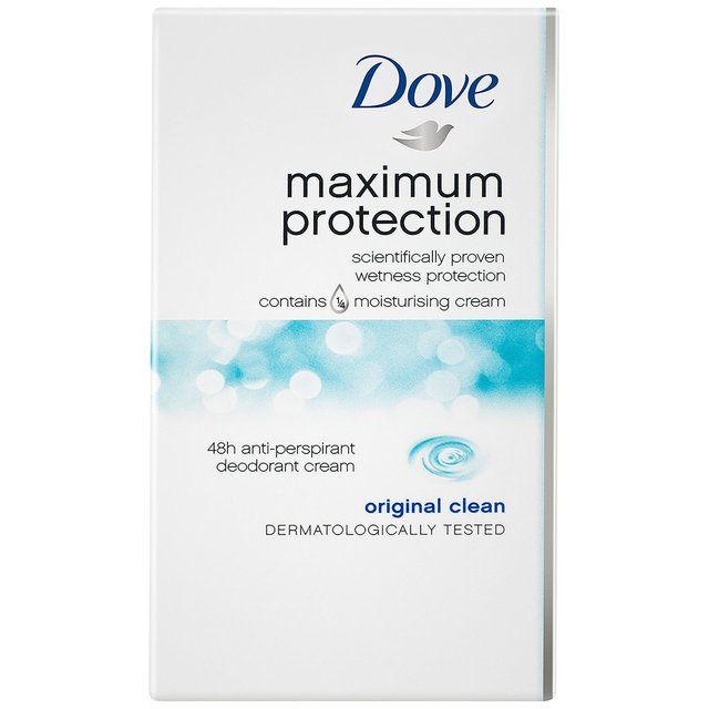 Dove Maximum Protection Original Clean Anti-Perspirant Cream Stick   45ml