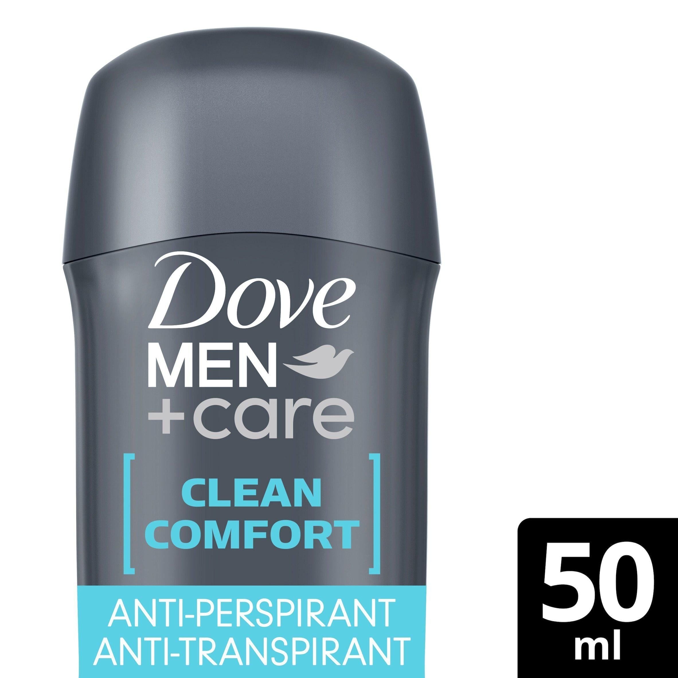 Dove Men+Care Anti-Perspirant Deodorant Stick, Clean Comfort 50ml