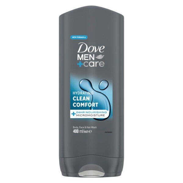 Dove men+care Hydrating clean comfort Hair, Body &amp;amp; Face Wash