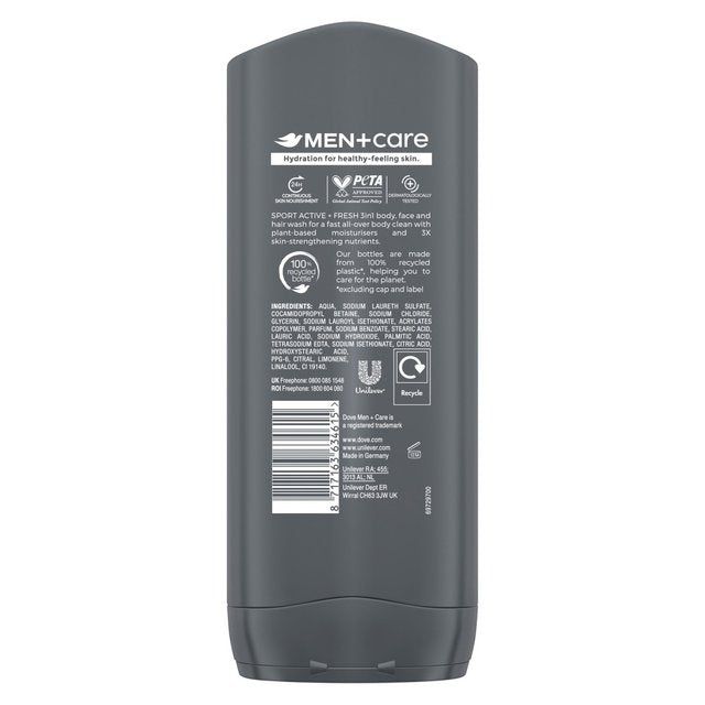 Dove Men+Care Sport Active+Fresh Body Wash   400ml