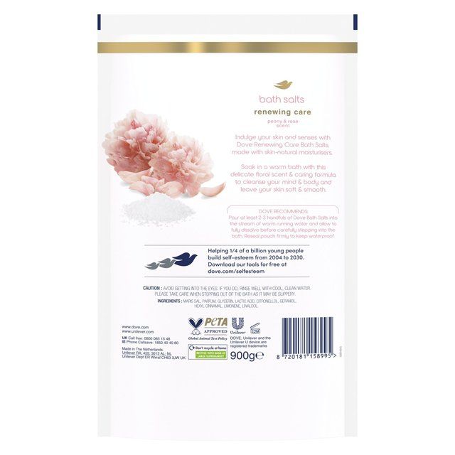 Dove Salts Pouch Renewing Care Peony &amp;amp; Rose   900ml