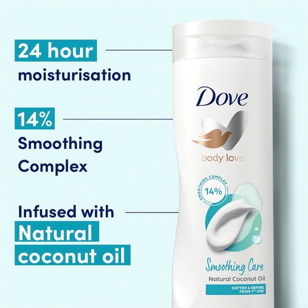 Dove Smoothing Care Coconut Oil Restoring Body Lotion 400ml