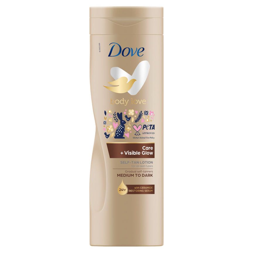 Dove Visible Glow Medium to Dark Self-Tan Lotion