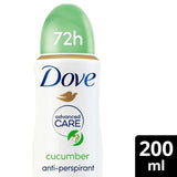 Dove Women Advanced Antiperspirant Deodorant Cucumber Aerosol   200ml