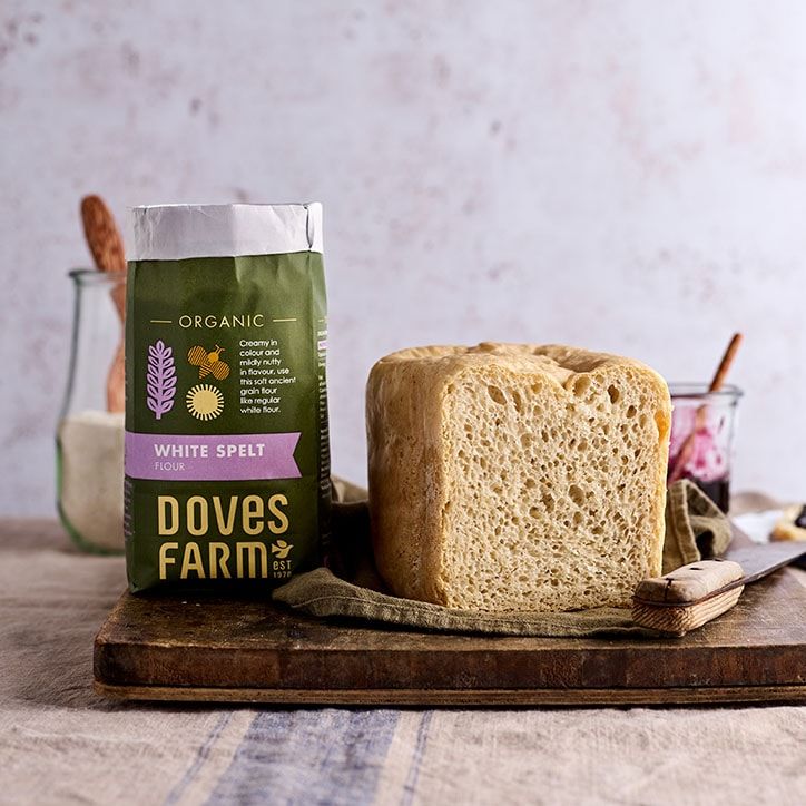 Doves Farm Organic Wholemeal Rye Flour 1kg White Spelt Flour