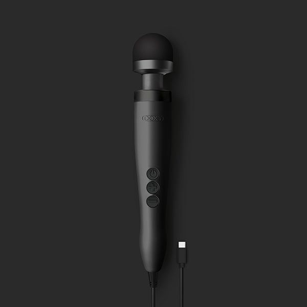 Doxy 3 USB-C - Matte Black Vibrating Wand Massager